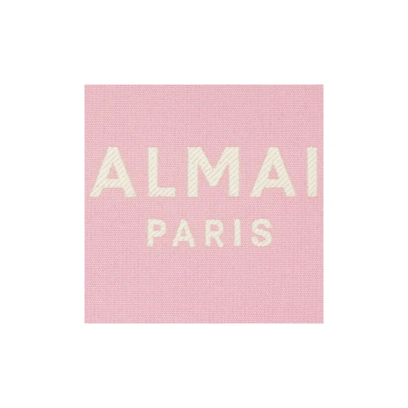 BALMAIN B ARMY Canvas With Leather Canvas Bag Tote Bag Shopping Bag Handbag Small Size Women's Pink-5