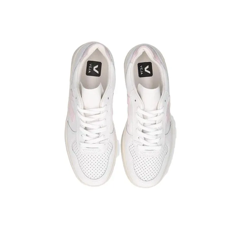 VEJA V 10 Lace up 'White Beige Pink' Women's-4