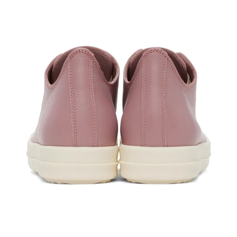 RICK OWENS Lace-up Leather Sneakers-3