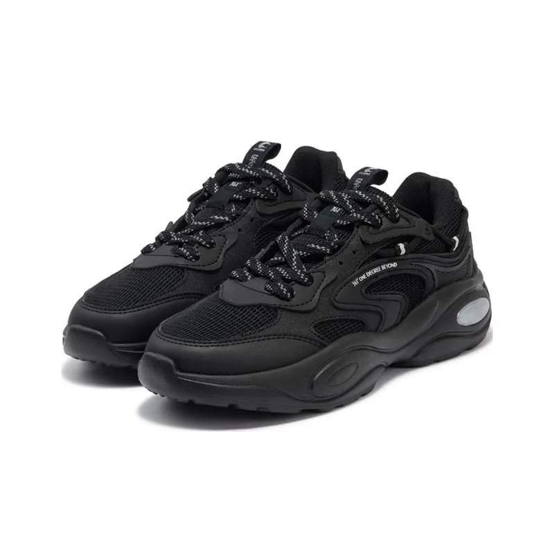 361° Surge 2 Cushioned Slip Resistant Low Top Chunky Sneakers Women's Black-1