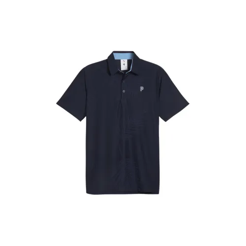 PUMA X PALM TREE CREW Polo Shirts Men Dark Marine Blue