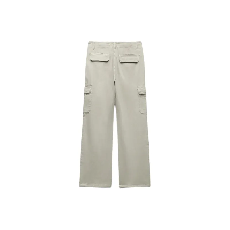ZARA Cargo Pants Women's Gray-1