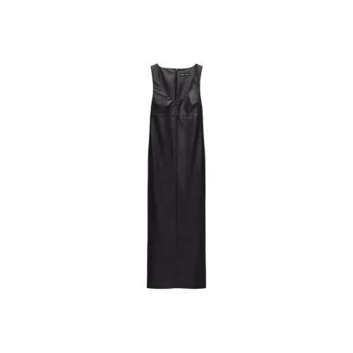 ZARA Slip Dresses Women's Black