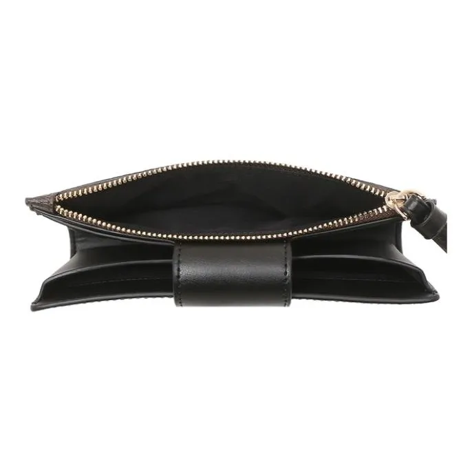 COACH Tech Wallet Canvas Leather Clutch Wallet Unisex Dark Brown & Black-3