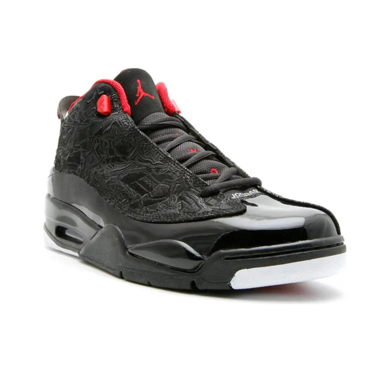 Jordan Dub Zero Black Varsity Red White-2