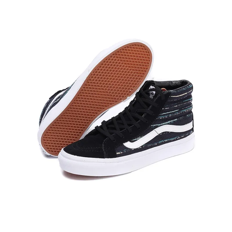 Vans Sk8 Hi Slim Italian Weave Black-4
