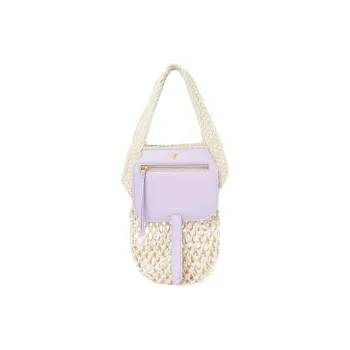 NANUSHKA Cotton Tote Bag Shopping Bag Handbag Mini Women's Natural Blend Light Purple
