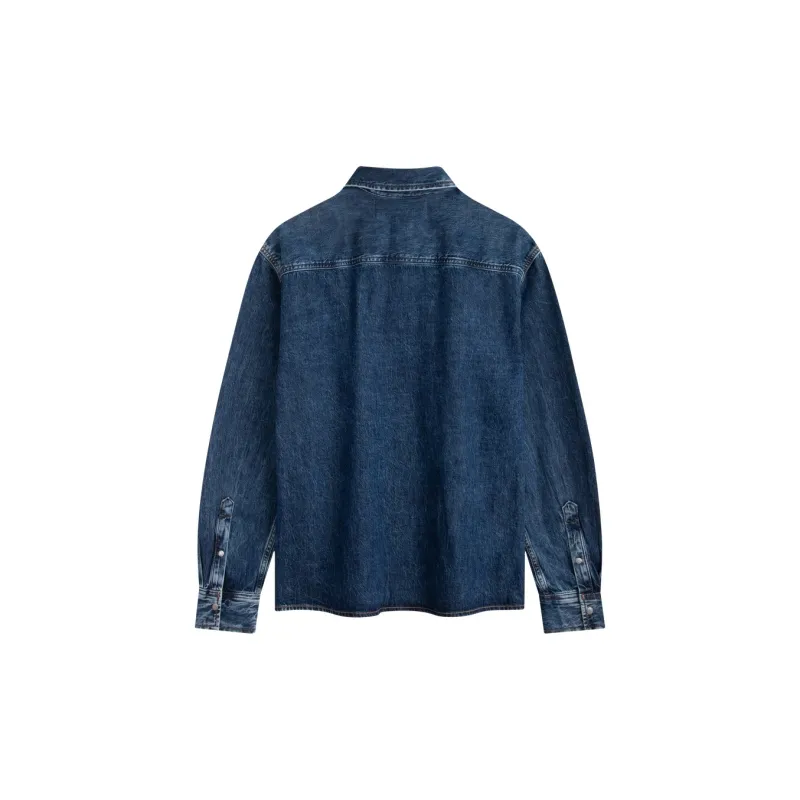 CALVIN KLEIN Shirt Men's Denim Blue-1