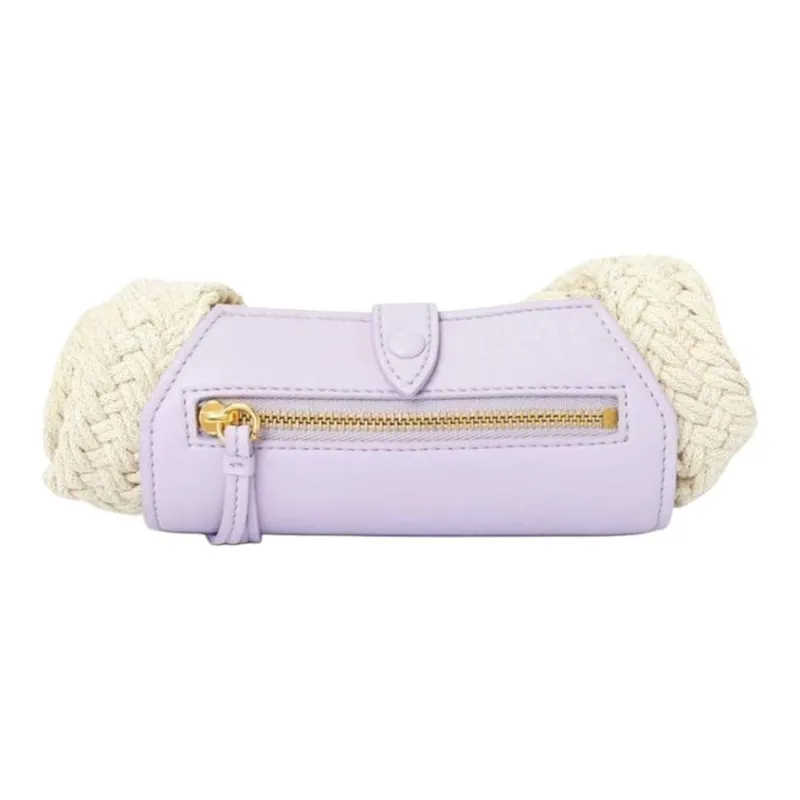 NANUSHKA Cotton Tote Bag Shopping Bag Handbag Mini Women's Natural Blend Light Purple-4
