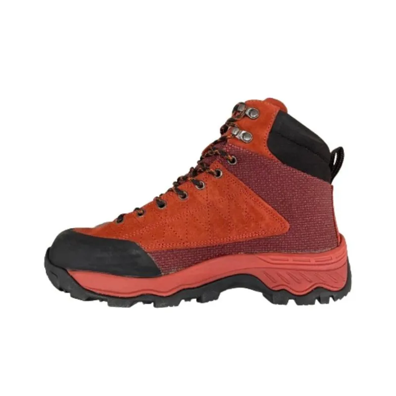 BUTORA Cushioning Anti-Slip And Wear-Resistant Coverage Lightweight High-Top Hiking Shoes Unisex Brown Red-0