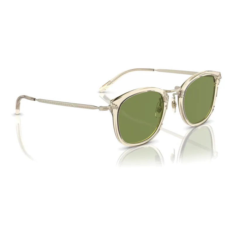 Oliver Peoples Irregular Shape Sunglasses Unisex Light Gold-3