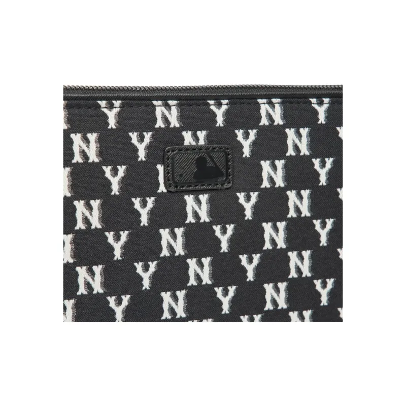 MLB Monogram Collection Polyester Camera Bag Clutch Regular Unisex Black-3