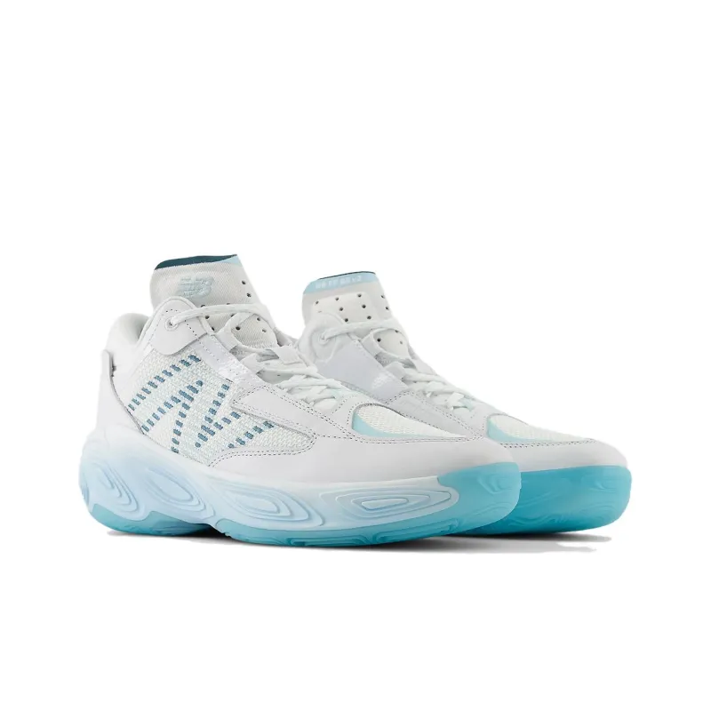 New Balance NB Fresh Foam Bb V2 Abrasion Resistant Mid Top Basketball Shoes Men's Ice Blue-2