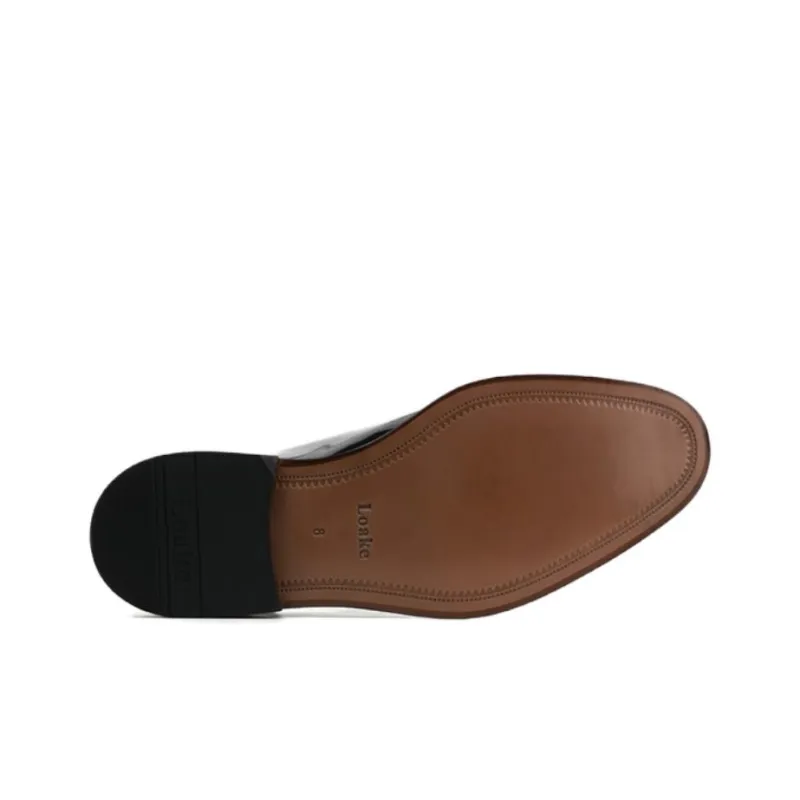 LOAKE Dress Shoes Men Low Top Black-4