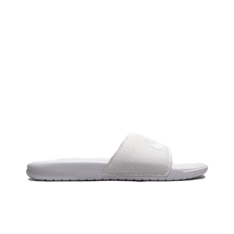 Nike Benassi JDI Rubber Sole Slide Slippers Men's White-1