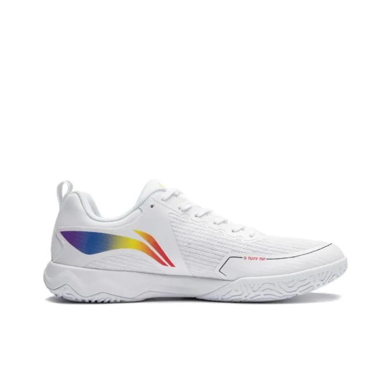 LiNing Slip-Resistant Cushioning Wear-Resistant Low-Top Training Shoes Unisex White-1