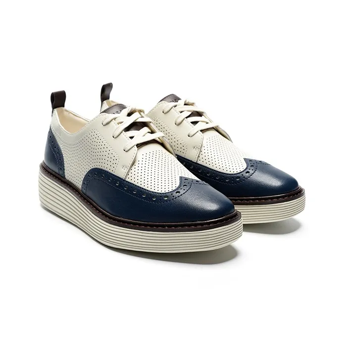COLE HAAN Low Top Casual Shoes Women's White Blue-2