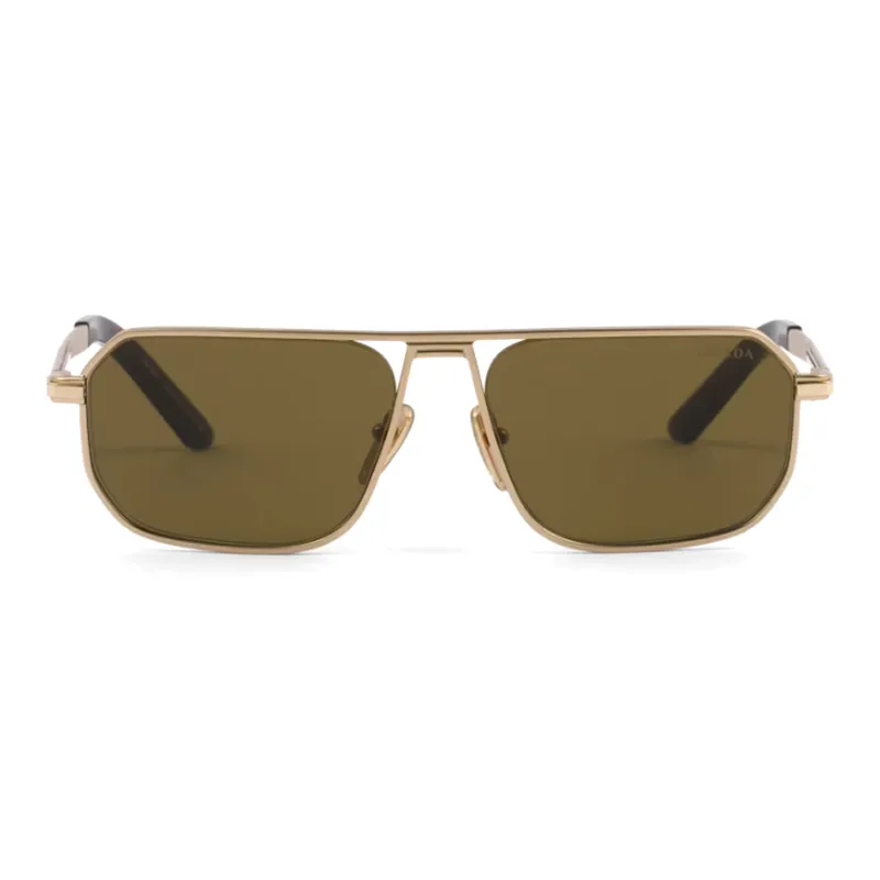PRADA Logo plaque Pilot frame Sunglasses-0