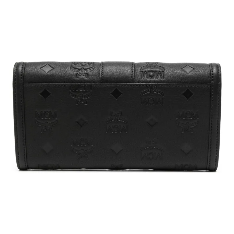 MCM Tracy Visetos Full Grain Nappa Leather Shoulder Bag, Crossbody Bag, Wallet Tubas Women's Black-1