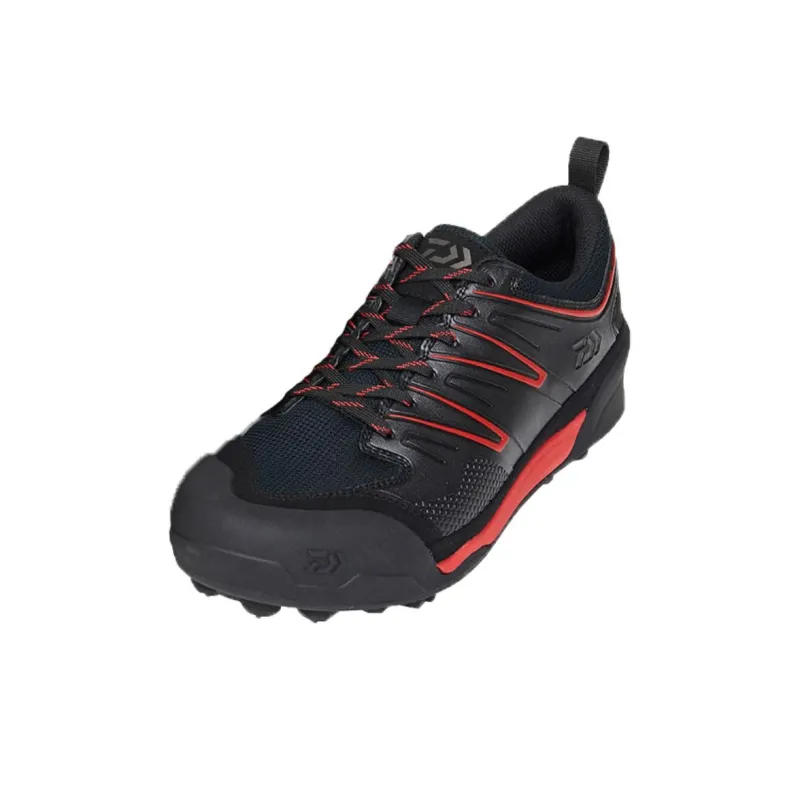 DAIWA Cushioning Anti-Slip And Wear-Resistant Low-Top Trekking Shoes Men's Black Red-0