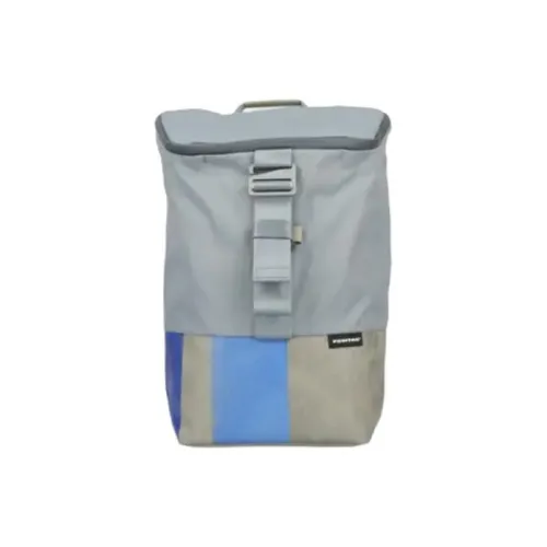 FREITAG Backpacks Gray With Light Blue Accents