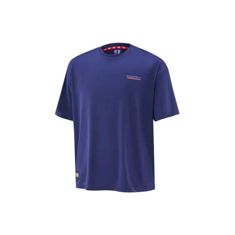 NBA Set-in Sleeve T-Shirt Unisex Sea Navy Blue-2