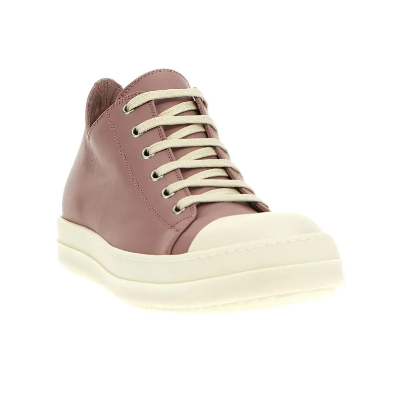 RICK OWENS Lido Leather Low-top Sneakers-2