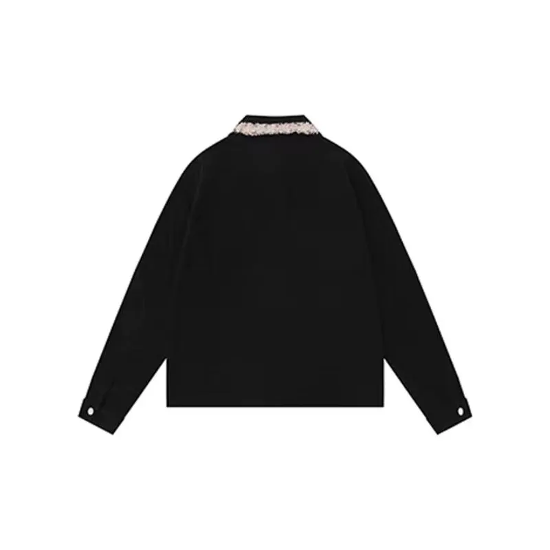 EOEI Jackets Coats Unisex Black-1