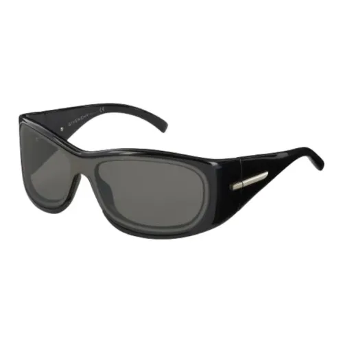 GIVENCHY Injection Molding Plastic Metal Fabric Irregular Shape Sunglasses Women's Black