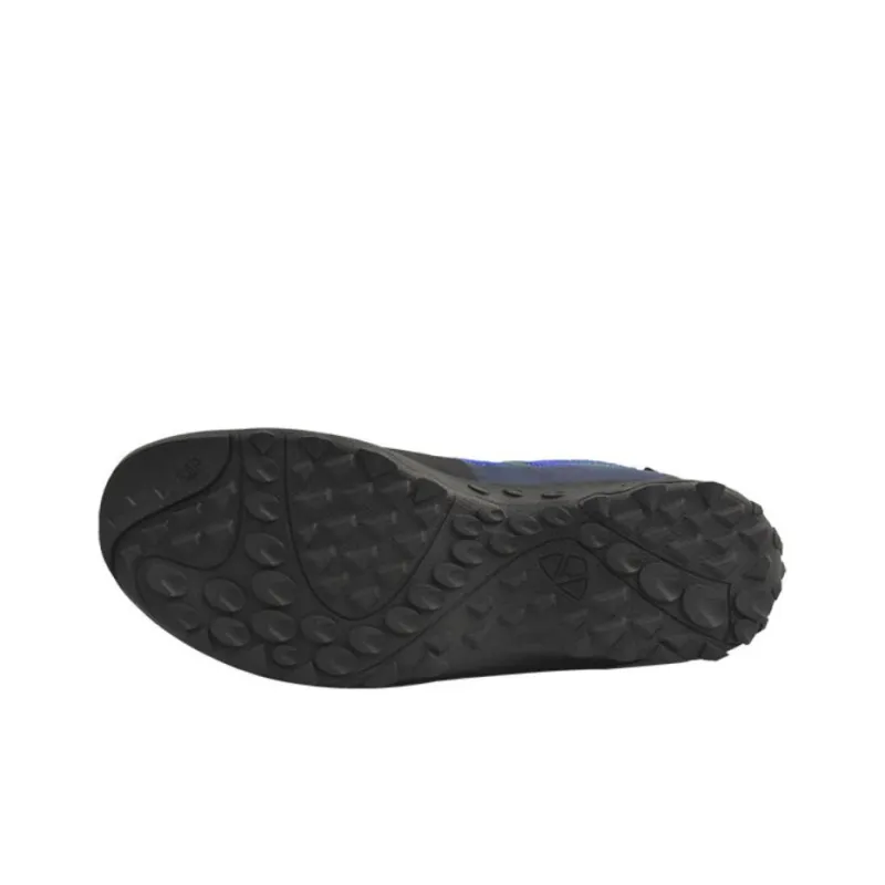 BUTORA Cushioned Slip-Resistant High-Top Trekking Shoes Unisex Blue Black-3