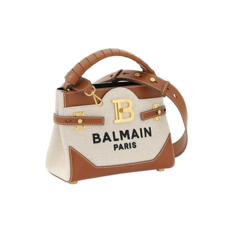 BALMAIN B Buzz 22 Canvas Top Handle Bag-1