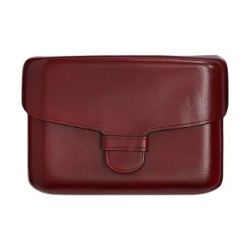 Lemaire Cow Leather Card Holder Women's Brick Red