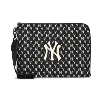 MLB Monogram Collection Polyester Camera Bag Clutch Regular Unisex Black
