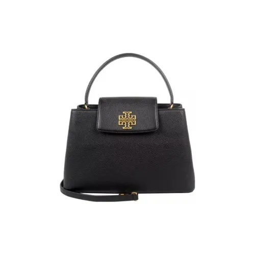 TORY BURCH TB Britten Cow Leather Shoulder Bag, Crossbody Bag, Handbag Medium Size Women's Black