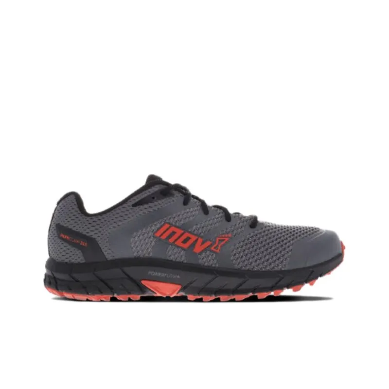 INOV-8 Cushioned Slip-Resistant Breathable Low-Top Running Shoes Men's Red Gray-1