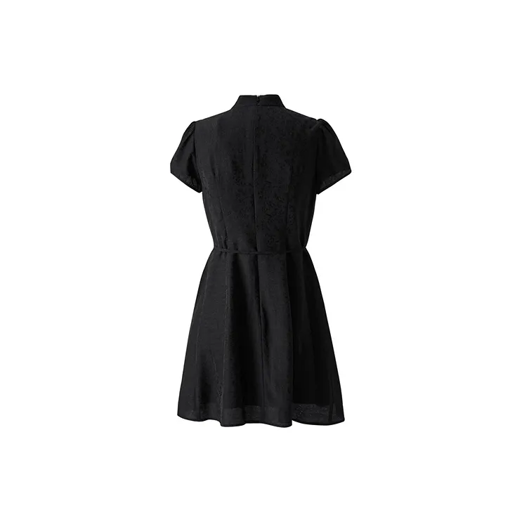 PEACEBIRD Long Sleeved Dresses Women's Black-1