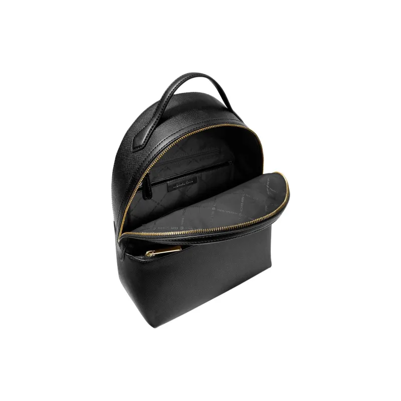 MICHAEL KORS Artificial Saffiano Leather Backpack Medium Size Women's Black-2
