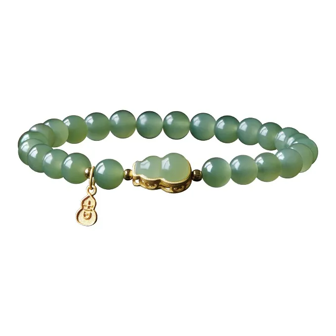 Yi Mingju Hetian Jade Bracelets Women's Pale Greenish White Jade-3