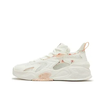361° Peach Blossom Charm Cushioning Anti Slip And Wear Resistant Low Top Casual Shoes Women's White Pink