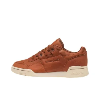 Reebok Workout Plus Horween Corgnac Cushioning Wear-Resistant Low-Top Skateboard Shoes Unisex Brown