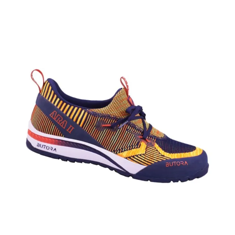 BUTORA ARA2 Cushioned Slip-Resistant Low-Top Hiking Shoes Unisex Purple Orange-1