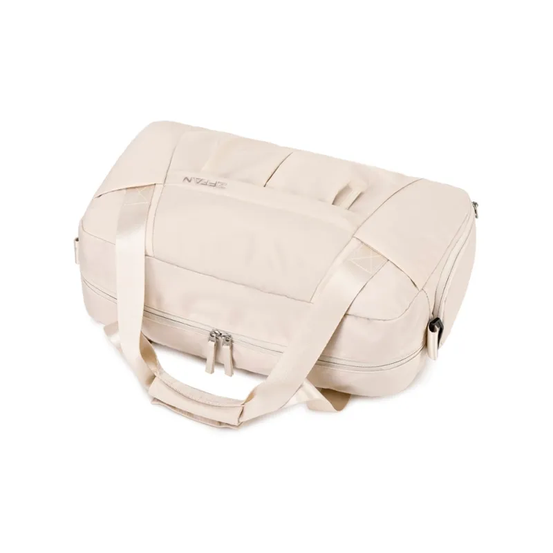 ZUOFEIFAN Nylon Fabric Travel Bags Gym Bags Large Size Women's Beige Black/Vintage Pink-4