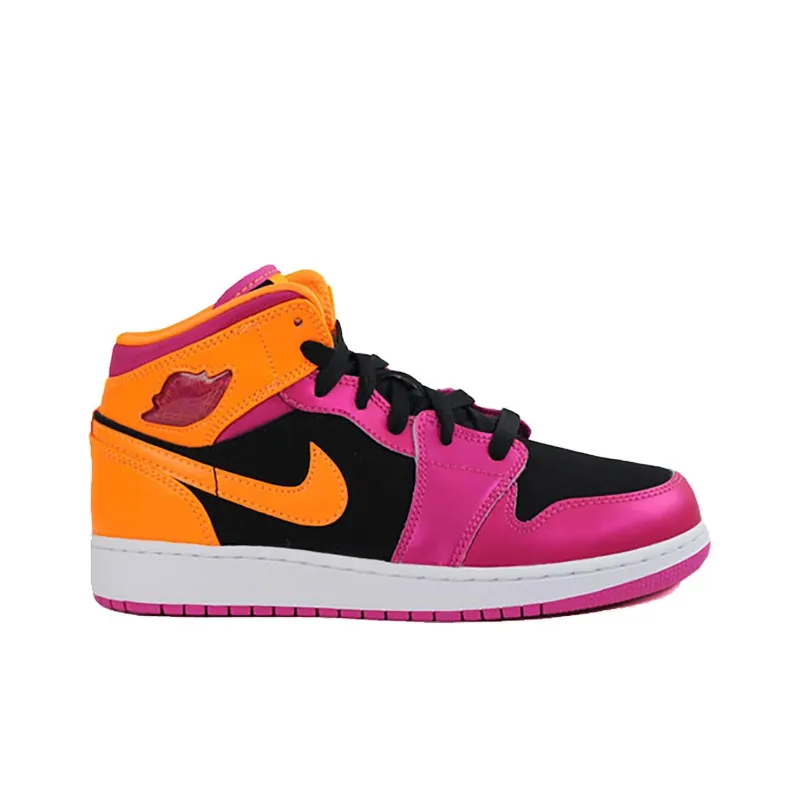 Jordan 1 Retro Mid GS Bright Citrus-1