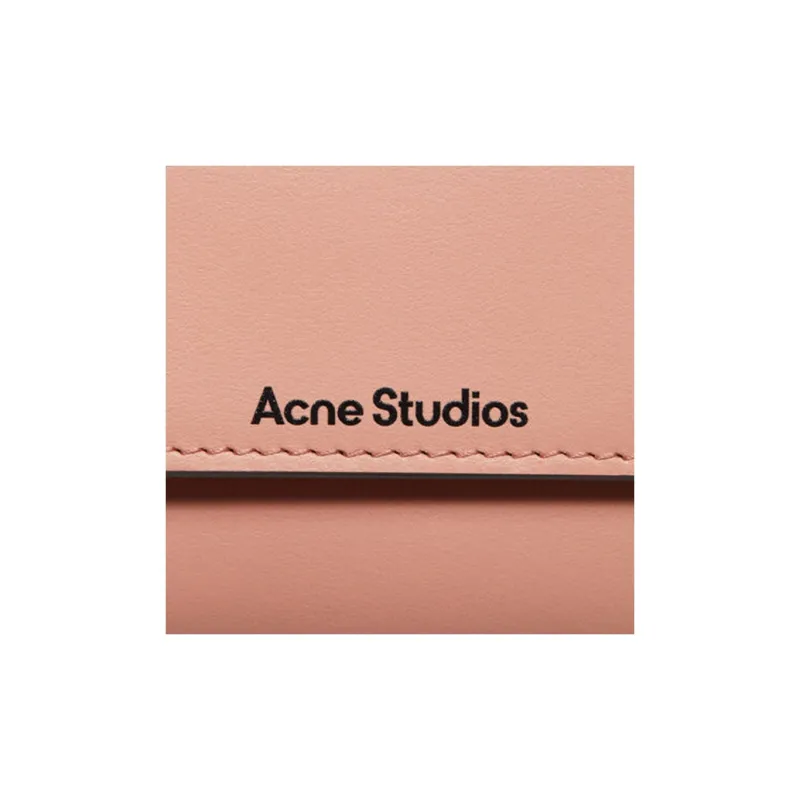 Acne Studios Calfskin Wallet Women's Pink Salmon-4
