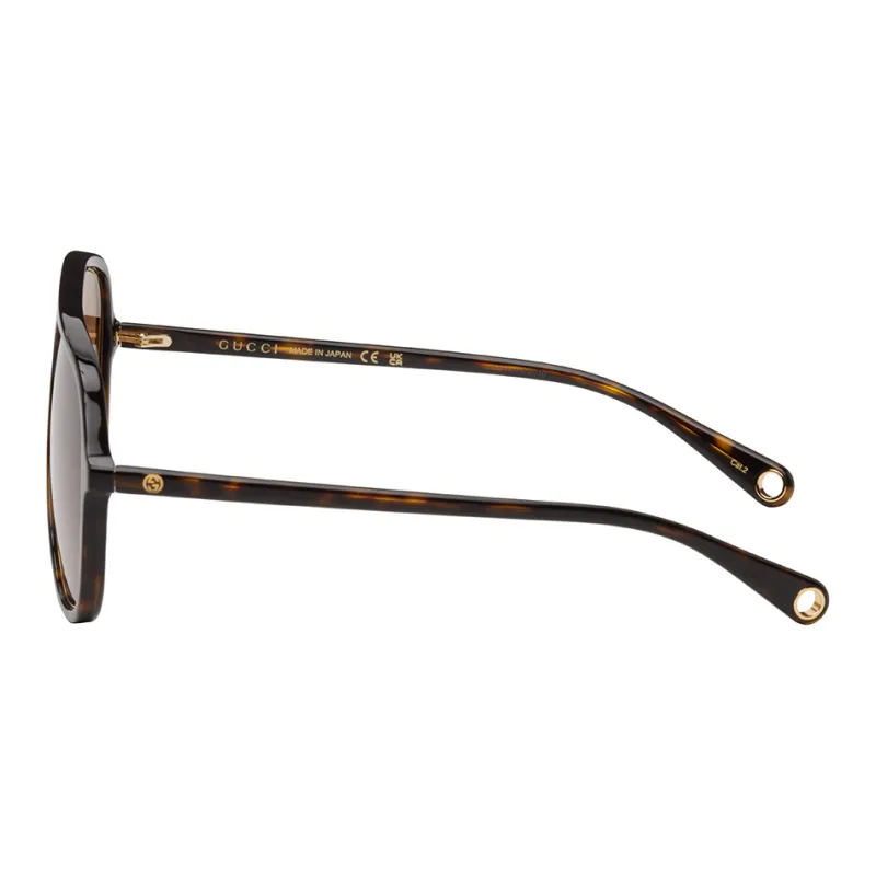 GUCCI Aviator Sunglasses Unisex Tortoiseshell-1