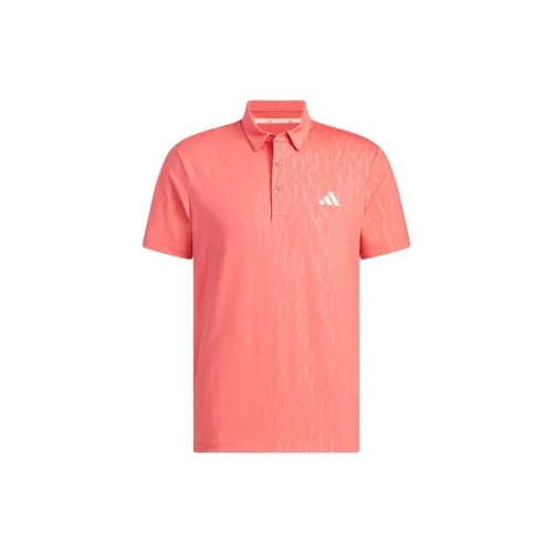 Adidas Clothing Polo Shirts Men Scarlet