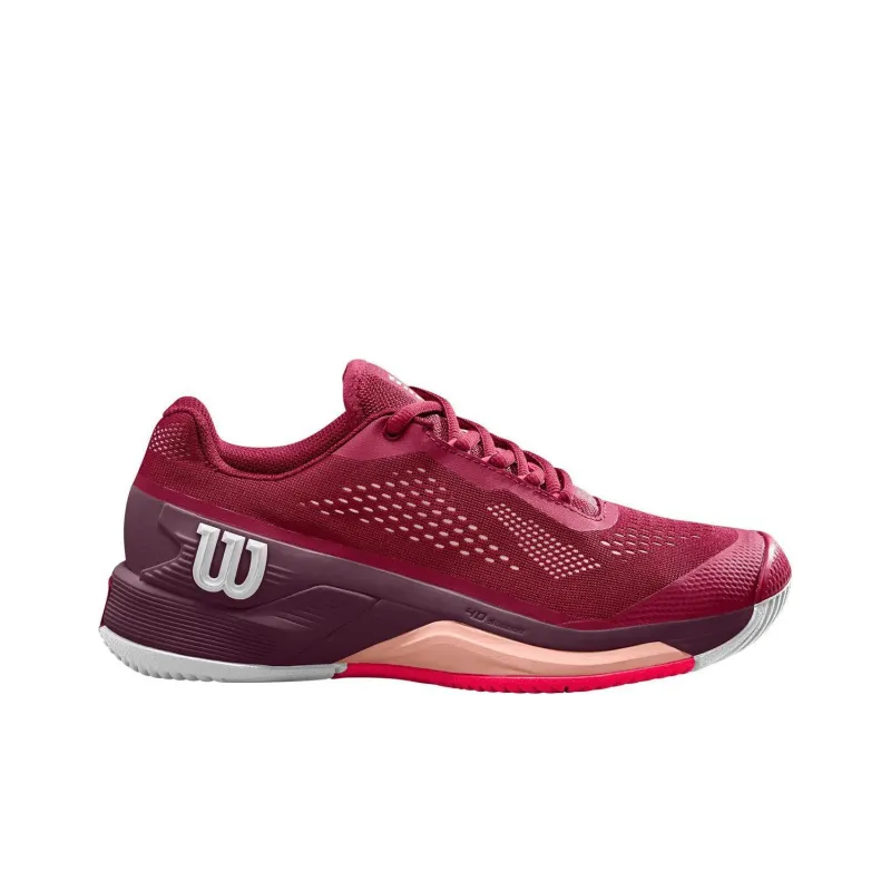 Wilson Rush Pro 4.0 Low Top Tennis Shoes Women's Red-1