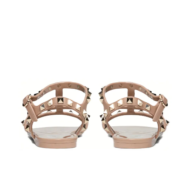Valentino Rockstud One Strap Sandals Women's Pink-3
