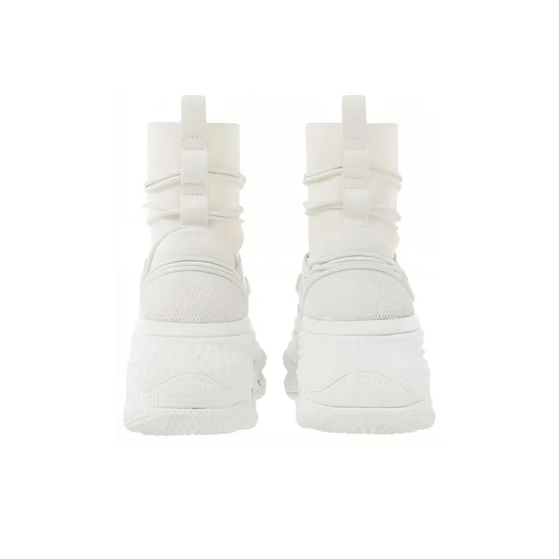 BALMAIN B-Bold Runner Cushioned Slip-Resistant High-Top Casual Shoes Men's White-3