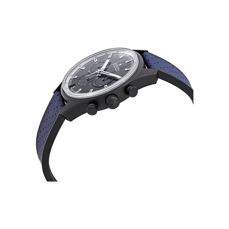 ZENITH Automatic Mechanical Movement Men's Watches Watch 42mm Gray Dial Ceramic Watch Case-3